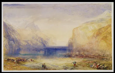 Flüelen: Morgen (Blick auf den See), 1845